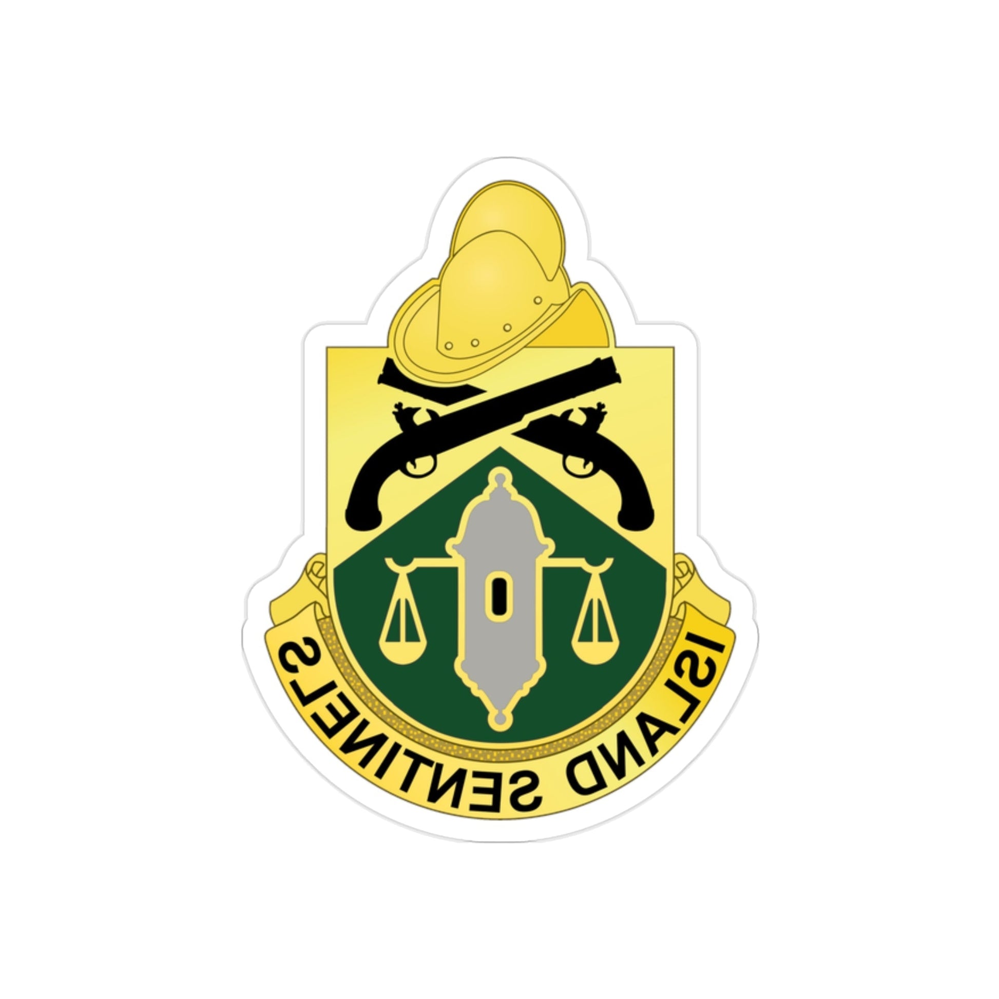 124 Military Police Battalion (U.S. Army) REVERSE PRINT Transparent STICKER-2 Inch-The Sticker Space