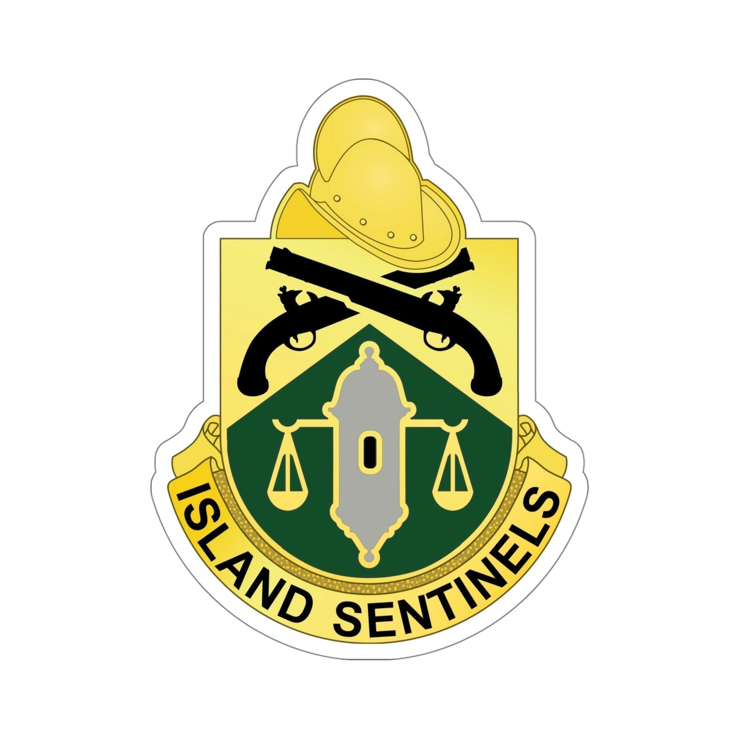 124 Military Police Battalion (U.S. Army) STICKER Vinyl Die-Cut Decal-5 Inch-The Sticker Space