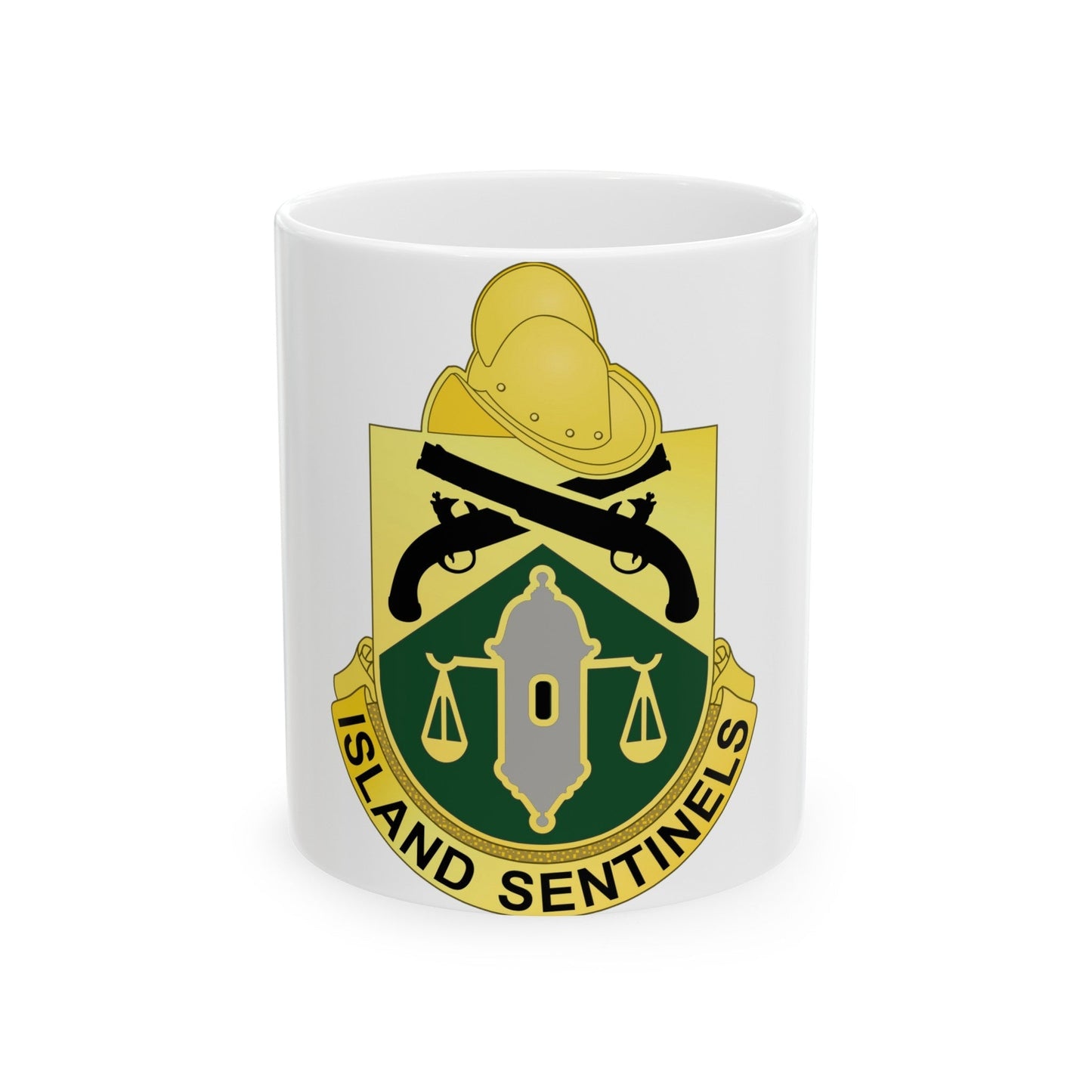 124 Military Police Battalion (U.S. Army) White Coffee Mug-11oz-The Sticker Space