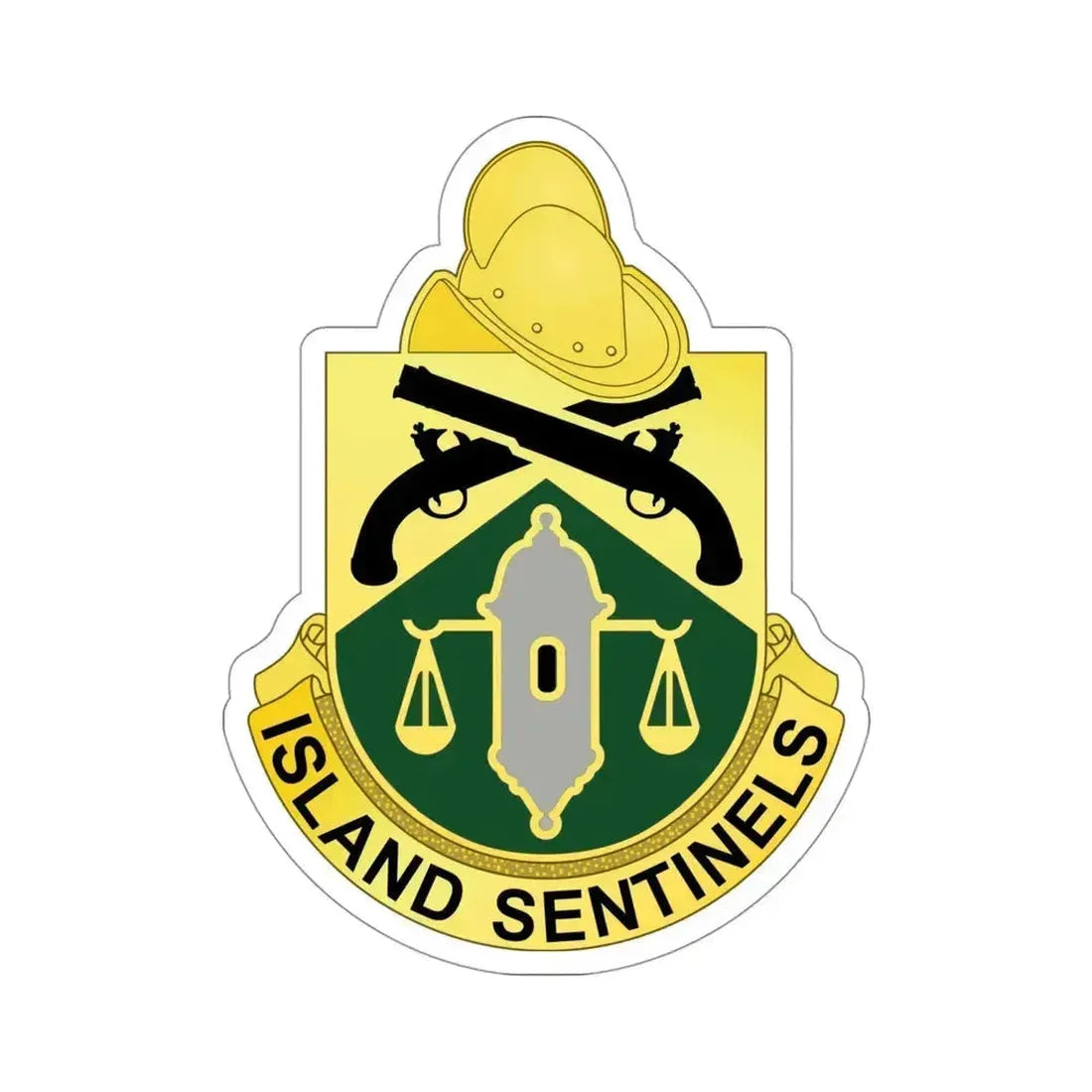 124 Military Police Battalion (U.S. Army) STICKER Vinyl Die-Cut Decal 4 Inch - The Sticker Space