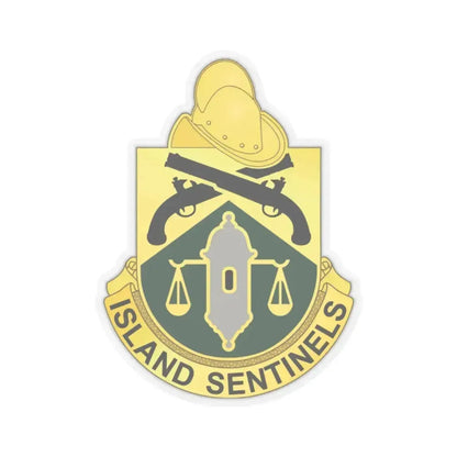 124 Military Police Battalion (U.S. Army) STICKER Vinyl Kiss-Cut Decal 2 Inch Transparent - The Sticker Space