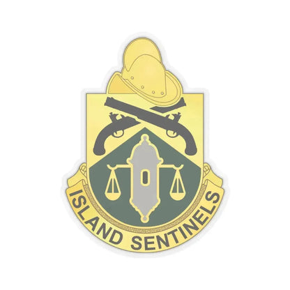 124 Military Police Battalion (U.S. Army) STICKER Vinyl Kiss-Cut Decal 4 Inch Transparent - The Sticker Space