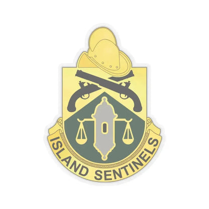 124 Military Police Battalion (U.S. Army) STICKER Vinyl Kiss-Cut Decal 6 Inch Transparent - The Sticker Space