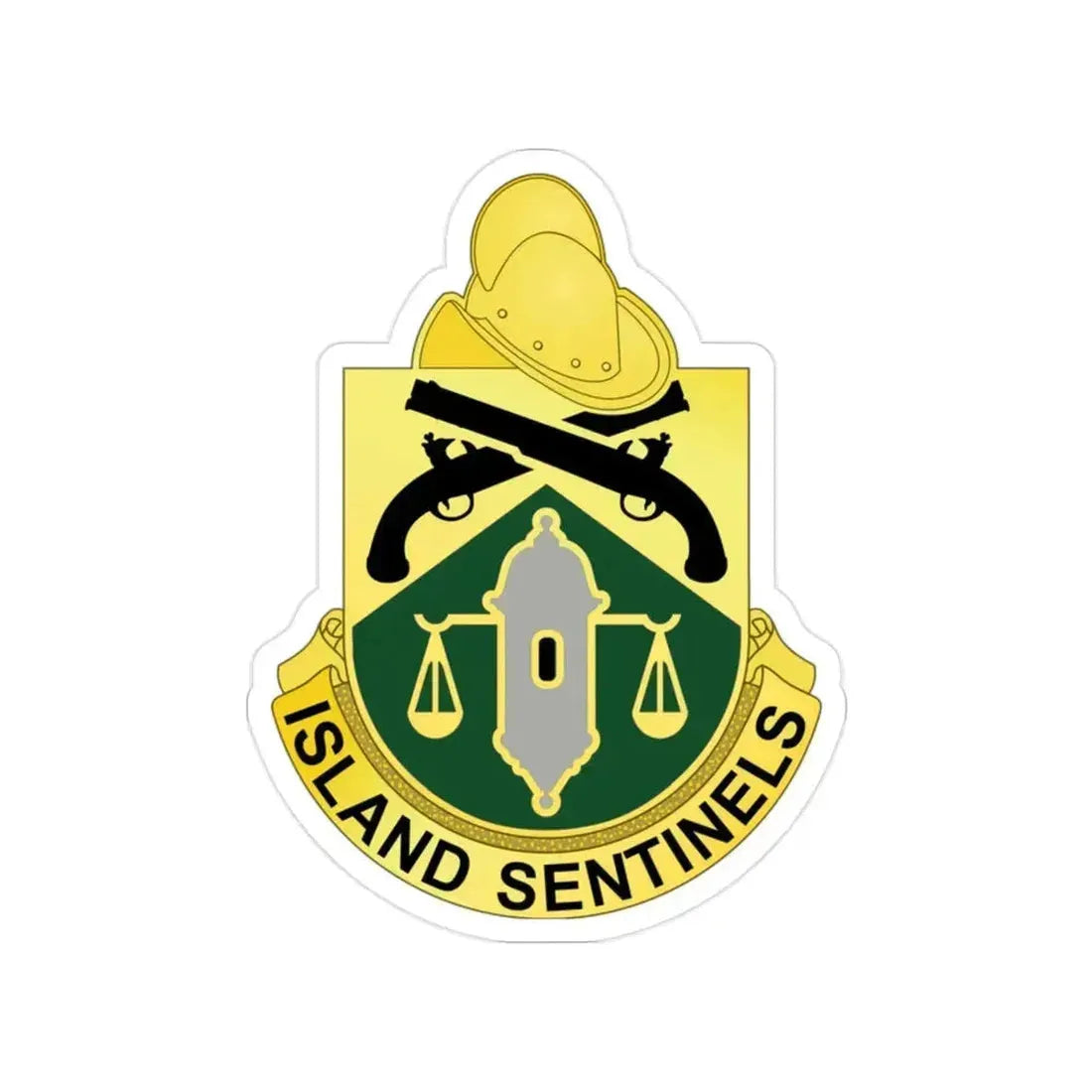 124 Military Police Battalion (U.S. Army) Transparent STICKER Die-Cut Vinyl Decal - The Sticker Space