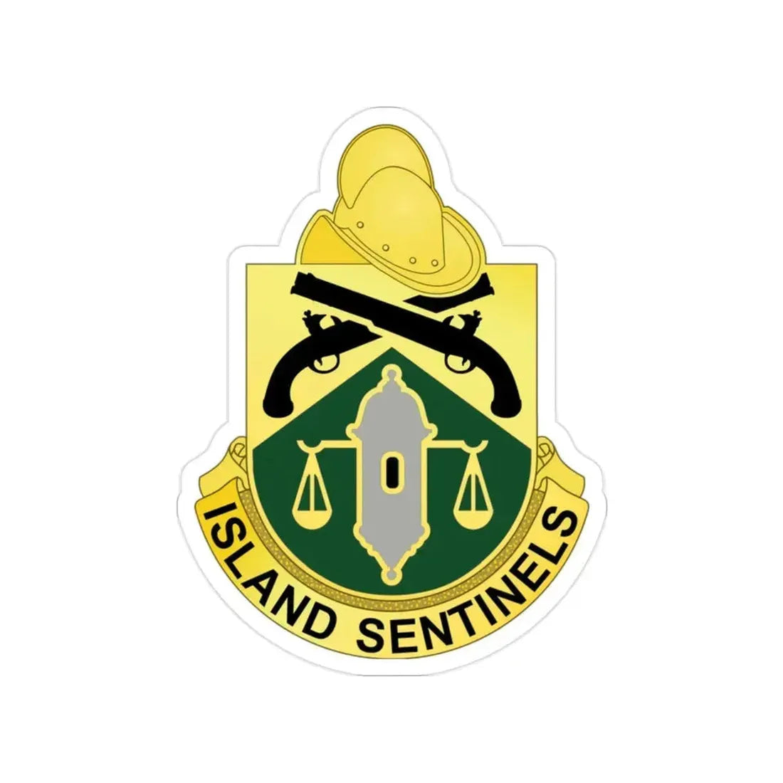 124 Military Police Battalion (U.S. Army) Transparent STICKER Die-Cut Vinyl Decal - The Sticker Space