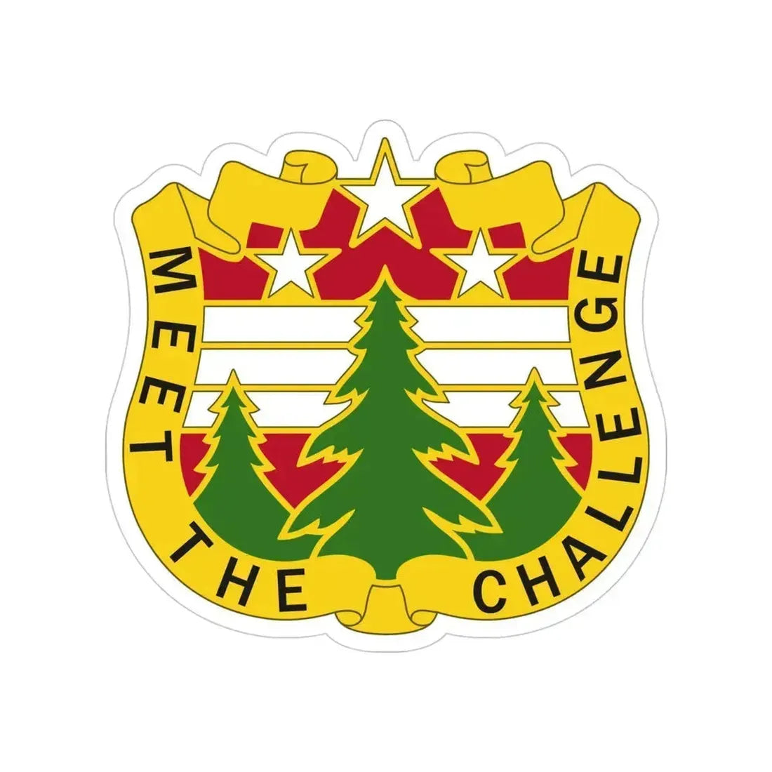 124 Regional Support Command 2 (U.S. Army) Transparent STICKER Die-Cut Vinyl Decal 4 Inch - The Sticker Space