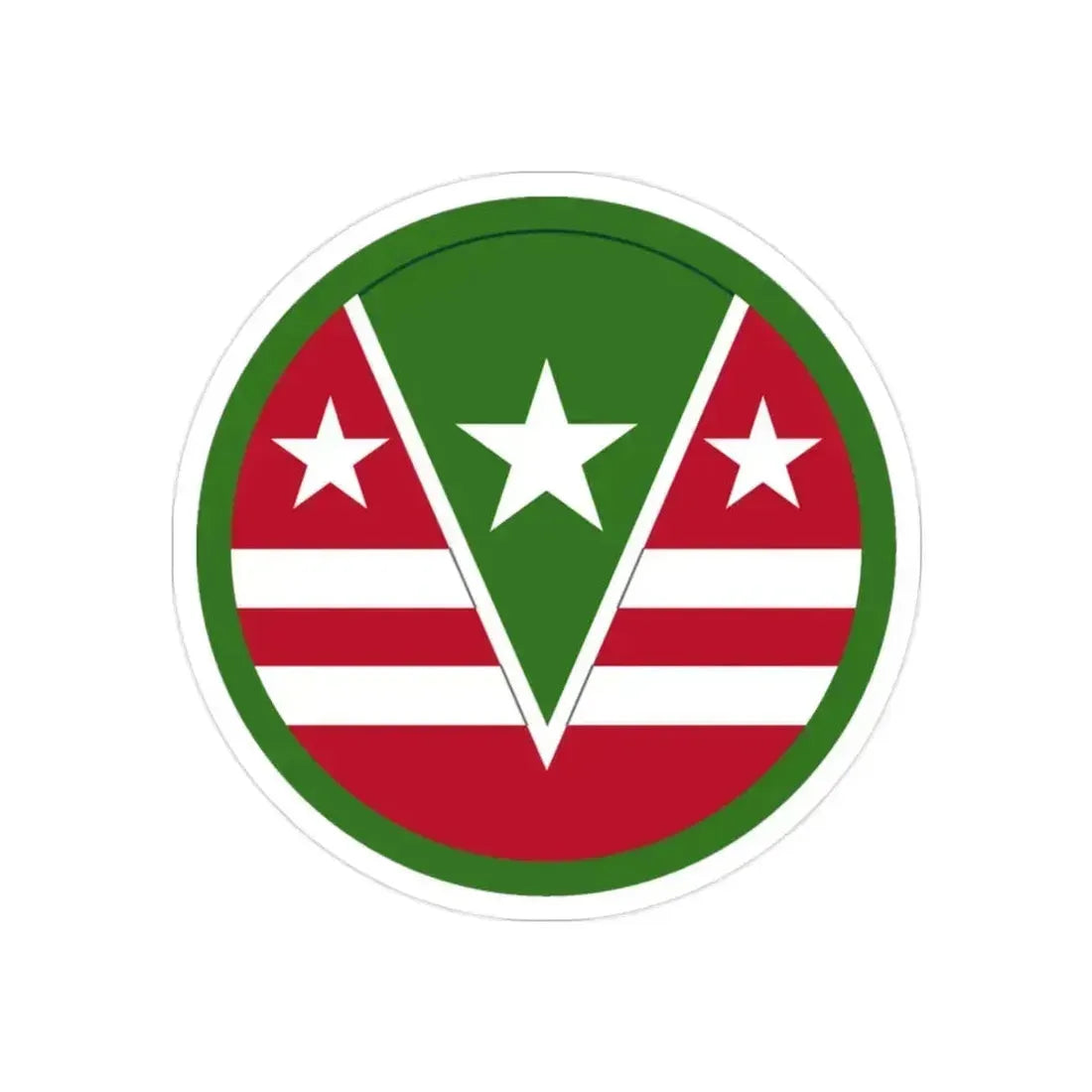 124 Regional Support Command (U.S. Army) REVERSE PRINT Transparent Die-Cut STICKER 2 Inch Die-Cut Transparent - The Sticker Space