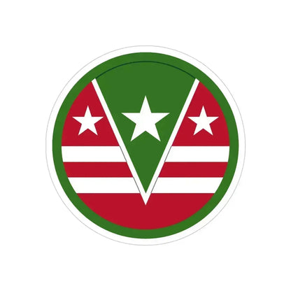 124 Regional Support Command (U.S. Army) REVERSE PRINT Transparent Die-Cut STICKER 5 Inch Die-Cut Transparent - The Sticker Space