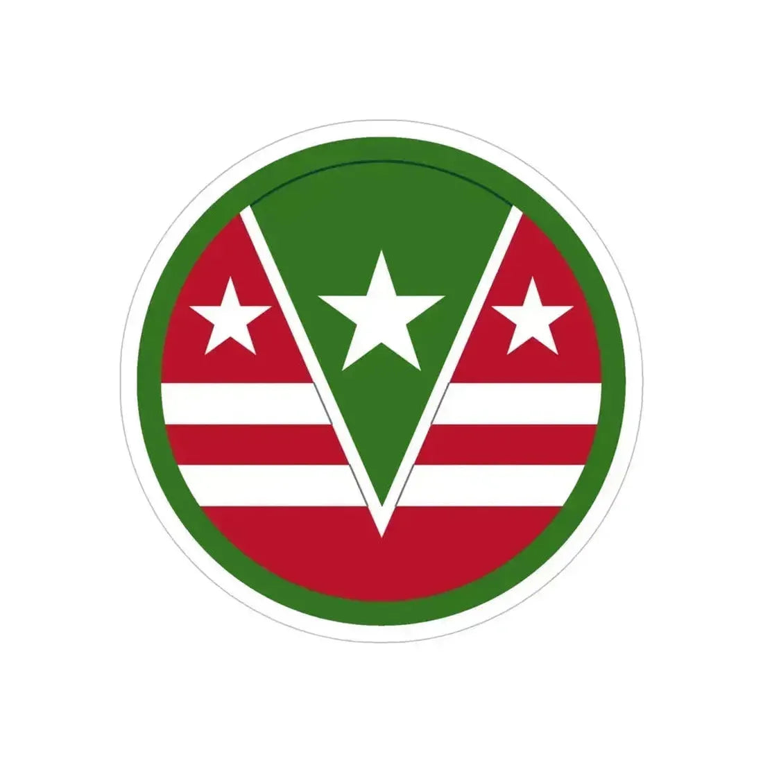 124 Regional Support Command (U.S. Army) REVERSE PRINT Transparent Die-Cut STICKER 6 Inch Die-Cut Transparent - The Sticker Space