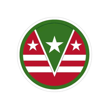 124 Regional Support Command (U.S. Army) REVERSE PRINT Transparent Die-Cut STICKER 6 Inch Die-Cut Transparent - The Sticker Space