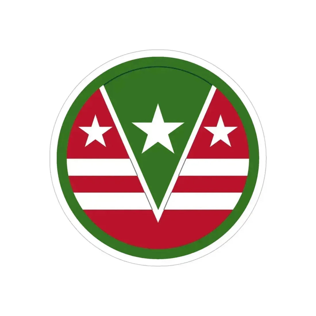 124 Regional Support Command (U.S. Army) REVERSE PRINT Transparent Die-Cut STICKER - The Sticker Space