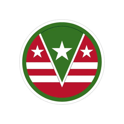 124 Regional Support Command (U.S. Army) REVERSE PRINT Transparent Die-Cut STICKER - The Sticker Space