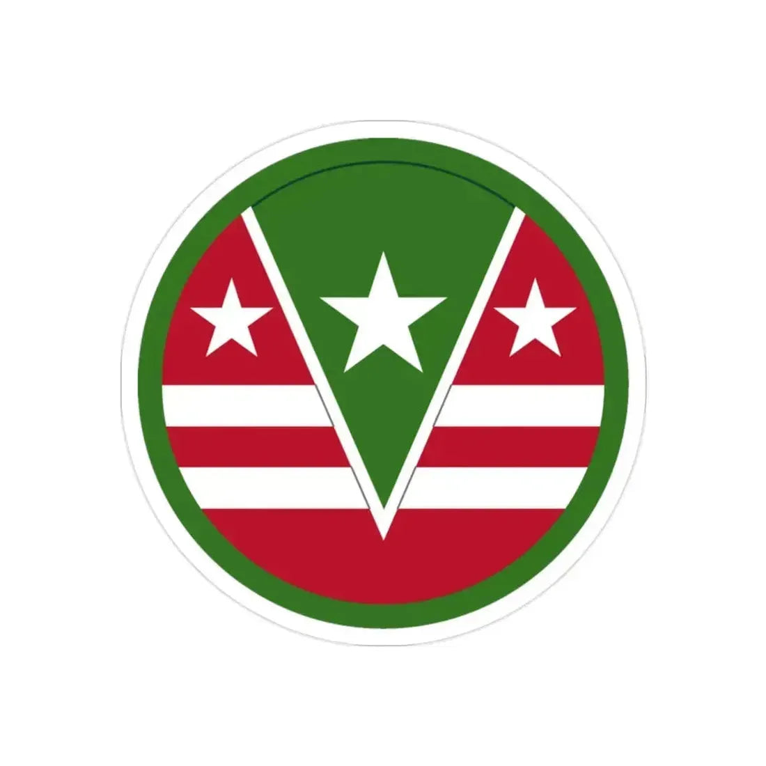 124 Regional Support Command (U.S. Army) REVERSE PRINT Transparent Die-Cut STICKER - The Sticker Space