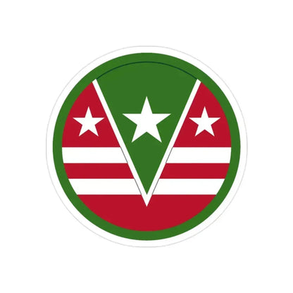 124 Regional Support Command (U.S. Army) REVERSE PRINT Transparent Die-Cut STICKER - The Sticker Space