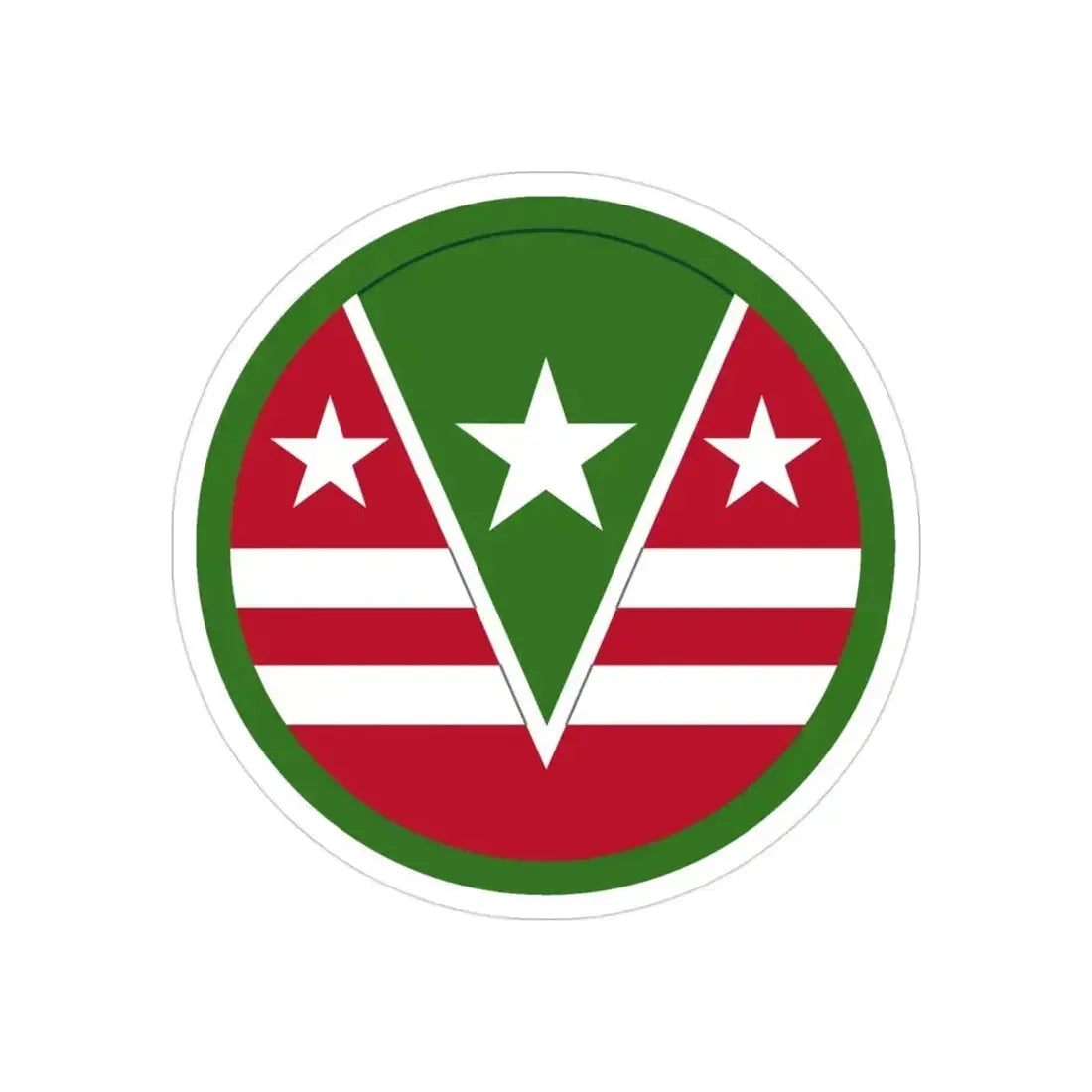 124 Regional Support Command (U.S. Army) REVERSE PRINT Transparent Die-Cut STICKER - The Sticker Space