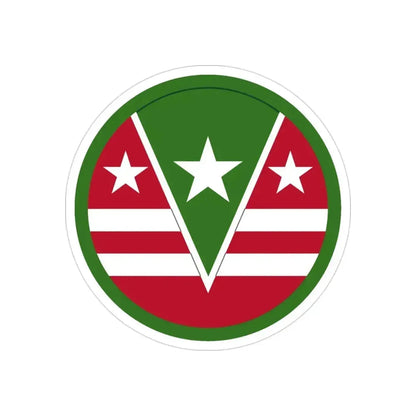 124 Regional Support Command (U.S. Army) REVERSE PRINT Transparent Die-Cut STICKER - The Sticker Space