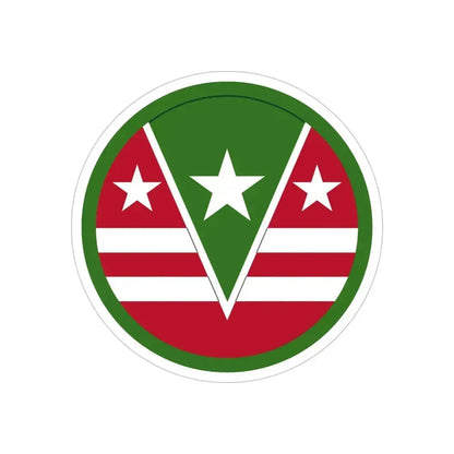 124 Regional Support Command (U.S. Army) REVERSE PRINT Transparent Die-Cut STICKER - The Sticker Space