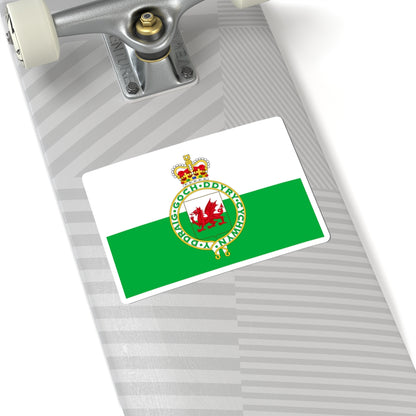 Flag of Wales 1953-1959 3-2 (United Kingdom) STICKER Vinyl Kiss-Cut Decal
