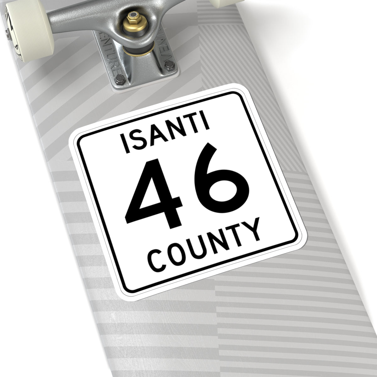 Isanti County 46 MN (Minnesota) (Road Sign) STICKER Vinyl Kiss-Cut Decal