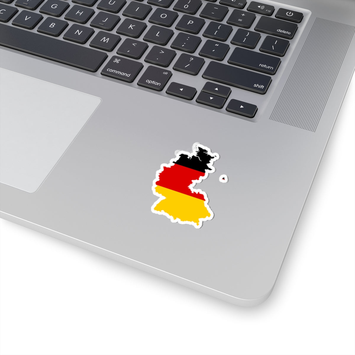 Flag-map of West Germany 1949-1990 (Germany) STICKER Vinyl Kiss-Cut Decal