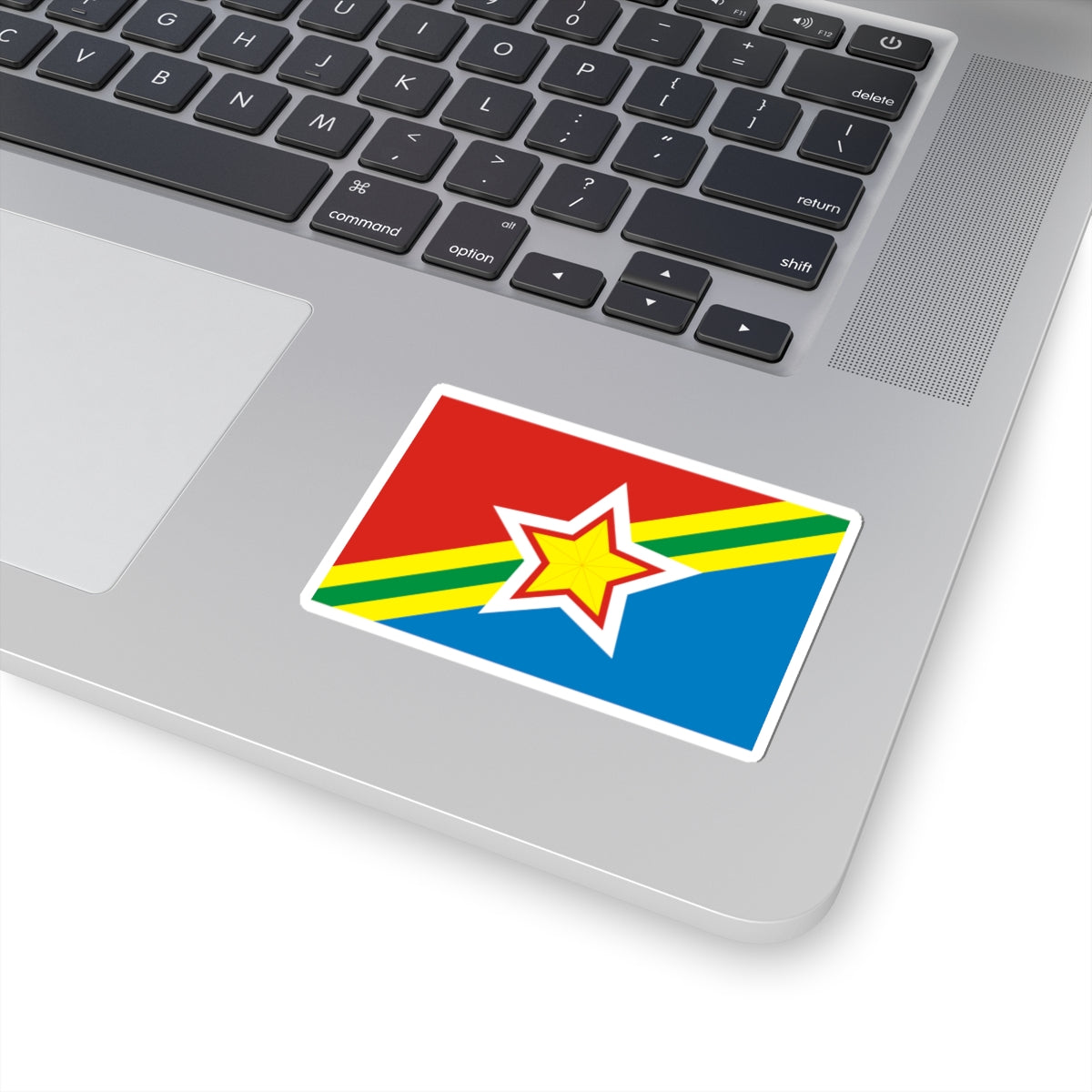 Flag of Kuybyshevsky rayon Rostov oblast (Russia) STICKER Vinyl Kiss-Cut Decal