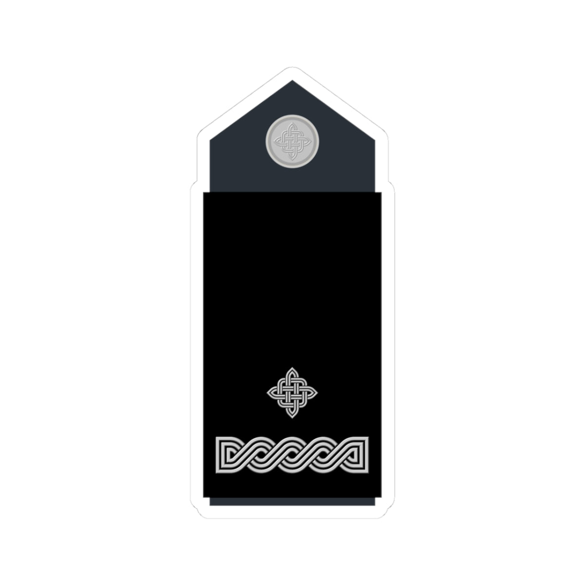 Naramenica službene odore poručnika HRZ i PZO (Croatia) (Military Rank) STICKER Vinyl Kiss-Cut Decal