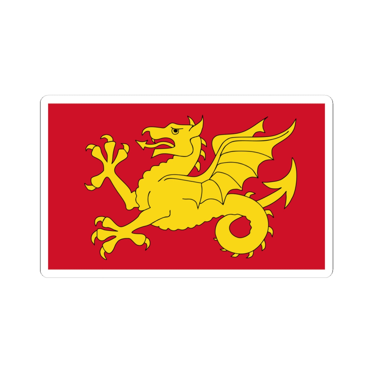 Flag of Wessex (England) STICKER Vinyl Kiss-Cut Decal