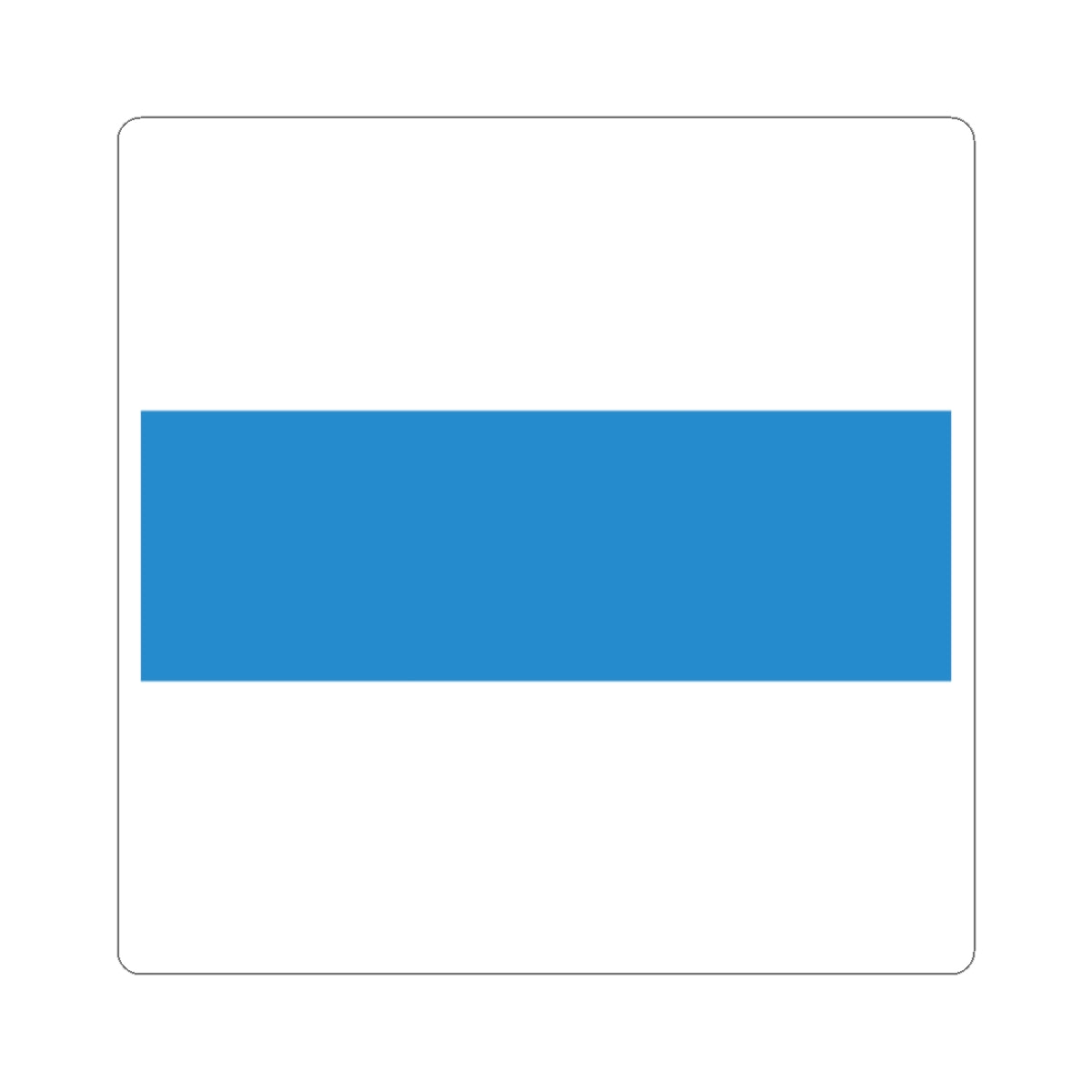 Flag of Canton of Zug (Switzerland) STICKER Vinyl Kiss-Cut Decal