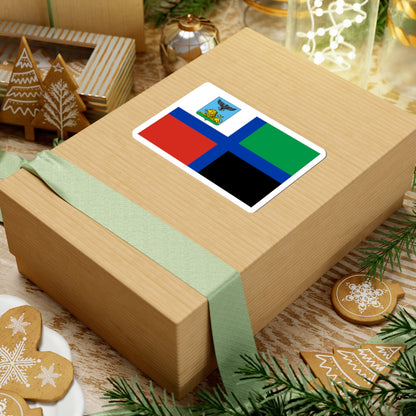 Flag of Belgorod Oblast Dark color (Russia) STICKER Vinyl Kiss-Cut Decal