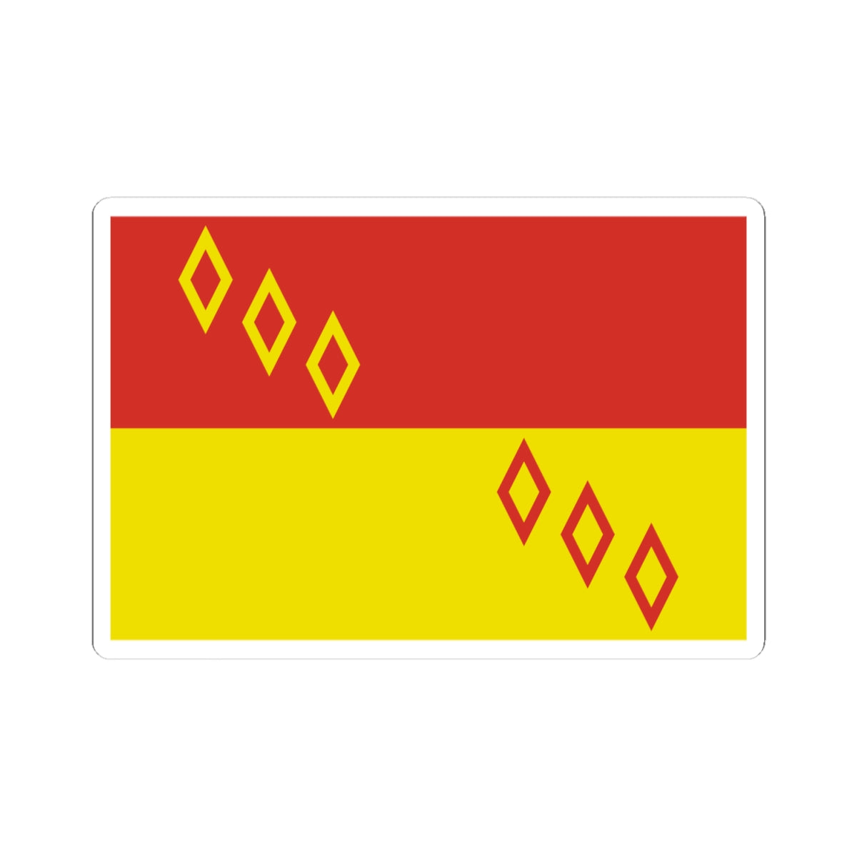 Flag of Noginsky rayon Moscow oblast (Russia) STICKER Vinyl Kiss-Cut Decal