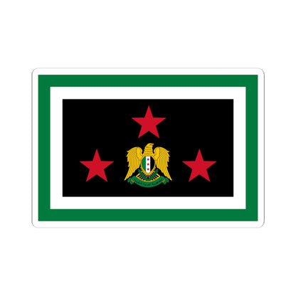 Flag of the Chief of the General Staff Syria 2024present (Syria) STICKER Vinyl Kiss-Cut Decal