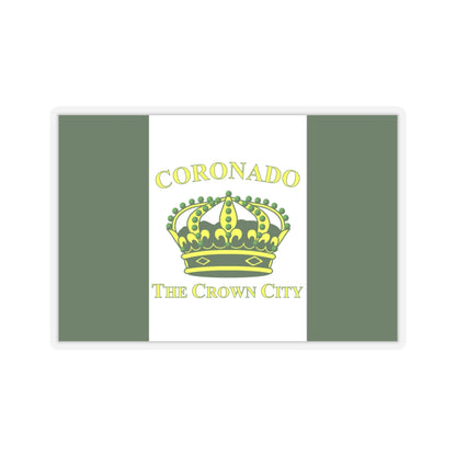 Flag of Coronado, California - STICKER Vinyl Kiss-Cut Decal