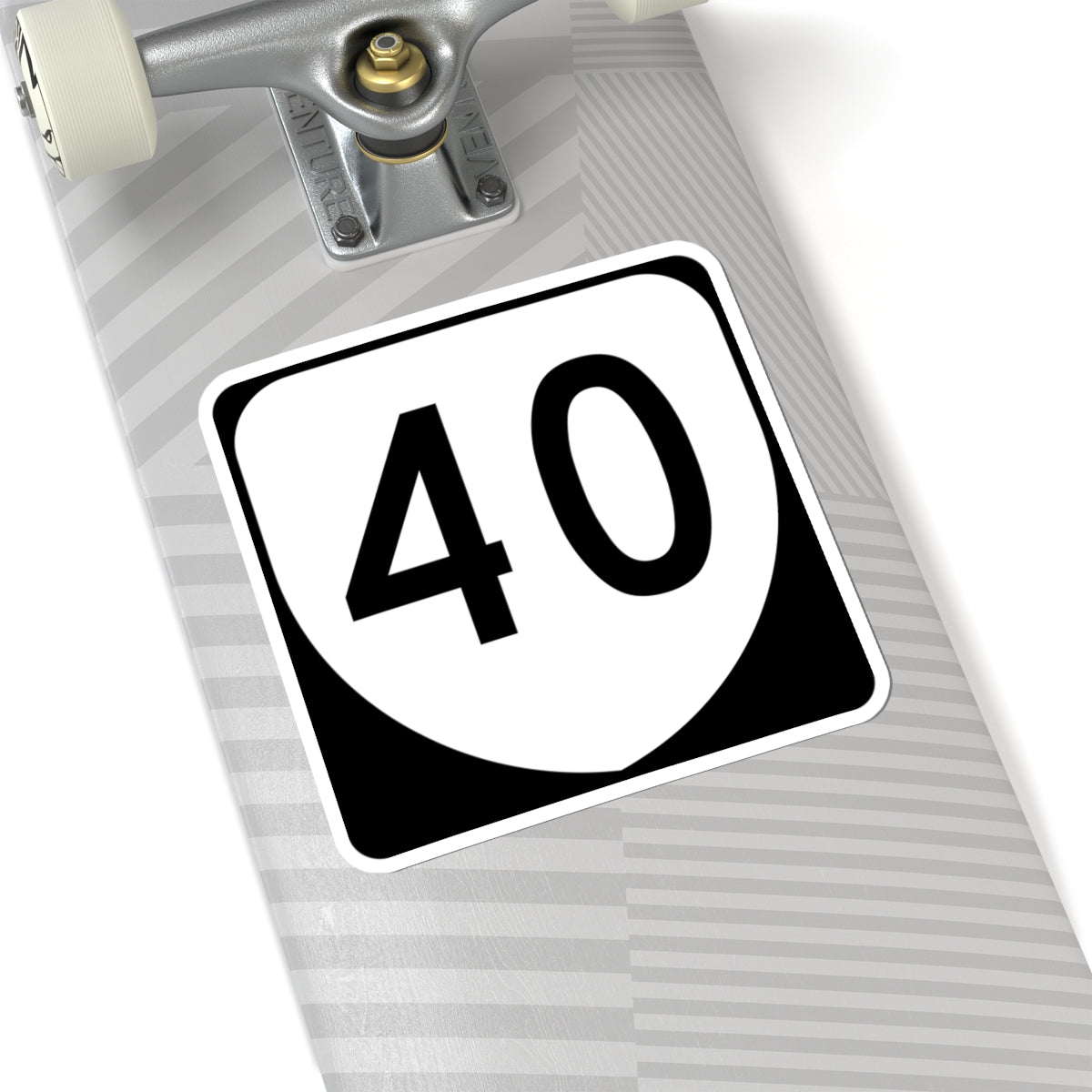 Virginia 40 (Virginia) (Road Sign) STICKER Vinyl Kiss-Cut Decal