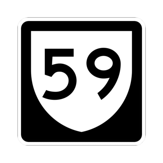 PR urban primary 59 (Puerto Rico) (Road Sign) STICKER Vinyl Kiss-Cut Decal