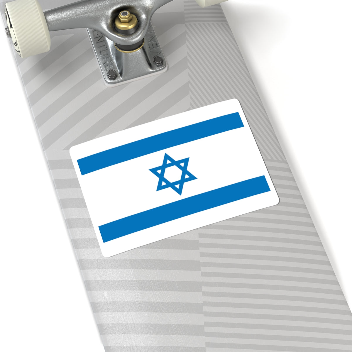 Flag of Israel Pale Blue 3-2 (Israel) STICKER Vinyl Kiss-Cut Decal