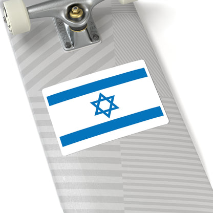 Flag of Israel Pale Blue 3-2 (Israel) STICKER Vinyl Kiss-Cut Decal