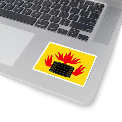 Kokkola.flag (Finland) STICKER Vinyl Kiss-Cut Decal