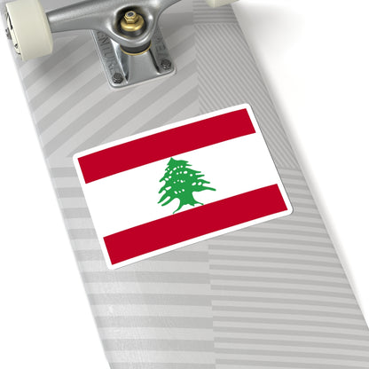 Flag of Lebanon WFB 2004 (Lebanon) STICKER Vinyl Kiss-Cut Decal