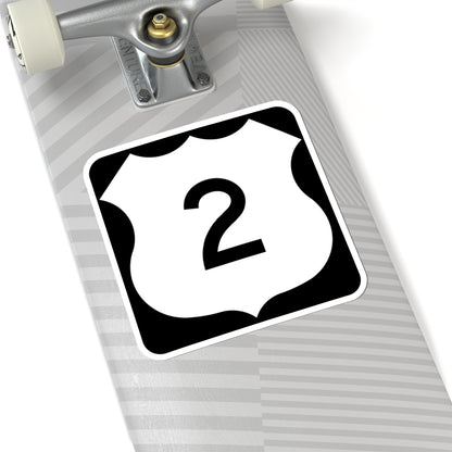 US 2 MN 1961 (Minnesota) (Road Sign) STICKER Vinyl Kiss-Cut Decal