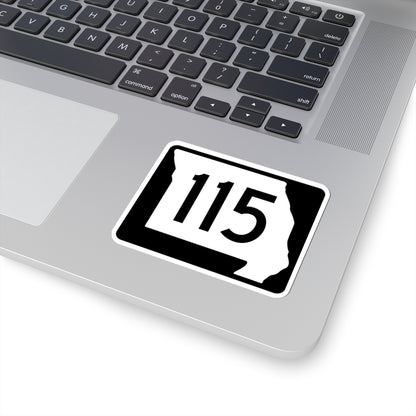 MO-115 (Missouri) (Road Sign) STICKER Vinyl Kiss-Cut Decal