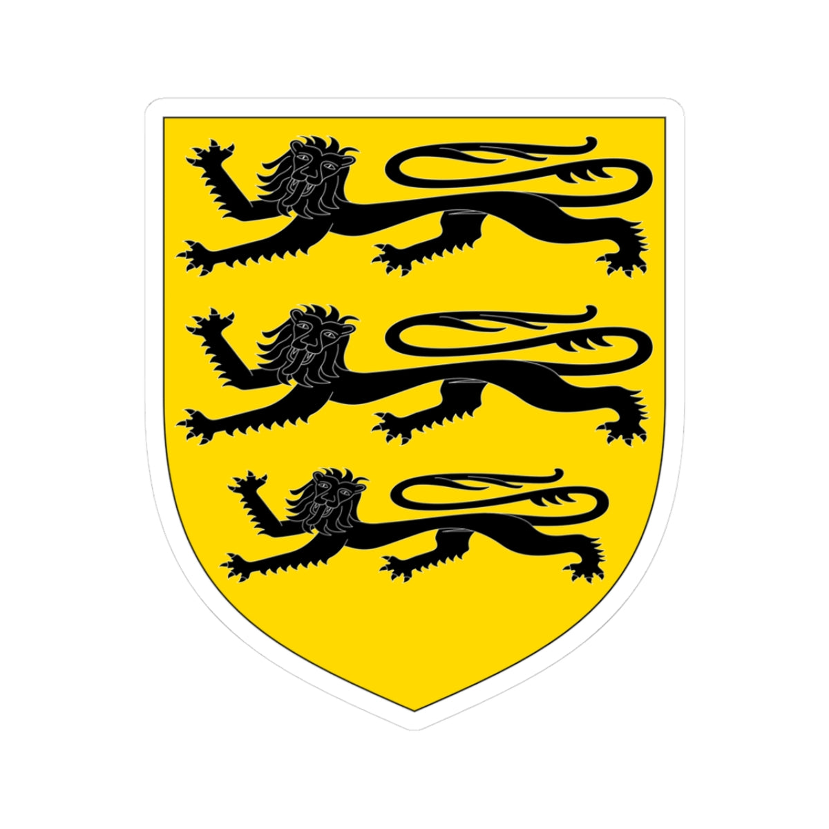 Arms of Baron Carew (England) (Coat of Arms) STICKER Vinyl Kiss-Cut Decal