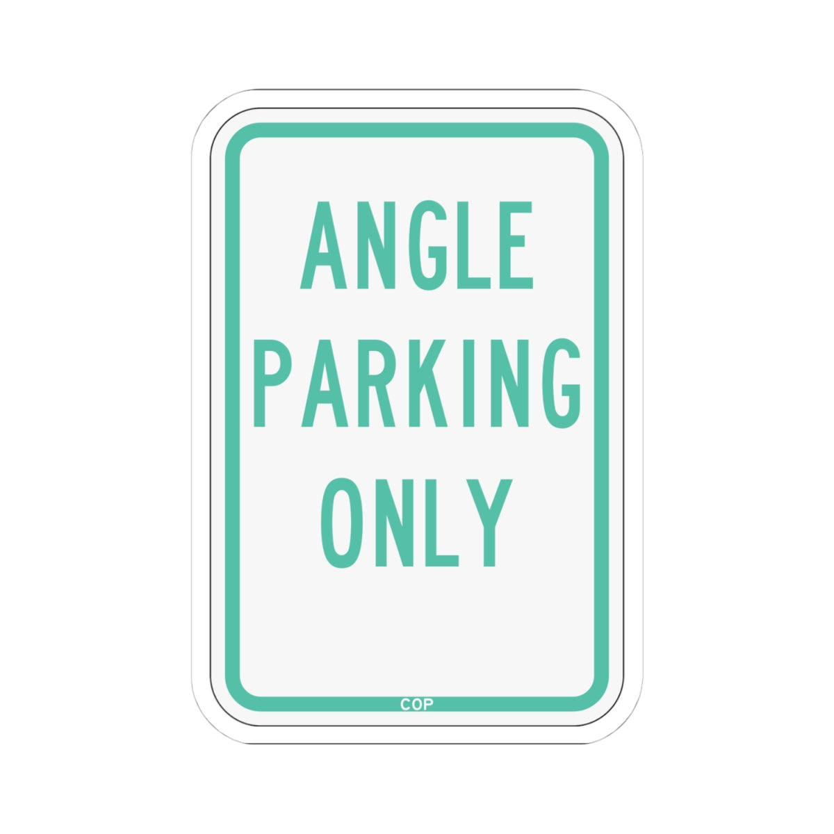 PBOT Road sign P4620 (Oregon) (Road Sign) STICKER Vinyl Kiss-Cut Decal