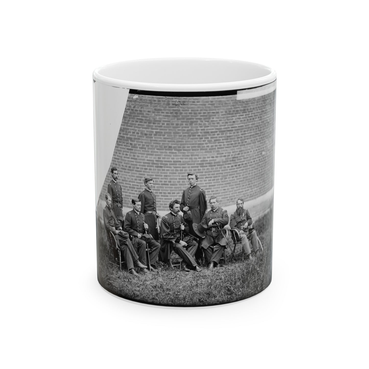 Washington, D.C. Gen. John F. Hartranft And Staff, Responsible For Securing The Conspirators At The Arsenal (U.S. Civil War) White Coffee Mug
