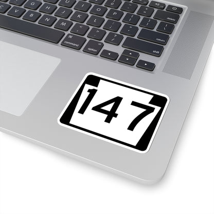 PA-147 (Pennsylvania) (Road Sign) STICKER Vinyl Kiss-Cut Decal
