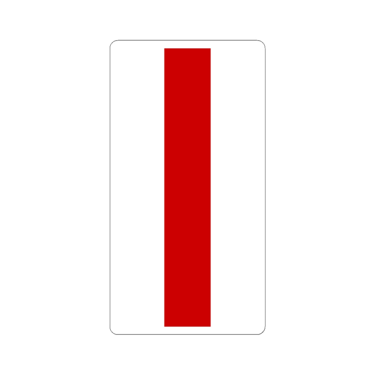 Flag of Belarus 1918 1991-1995 vertical (Belarus) STICKER Vinyl Kiss-Cut Decal