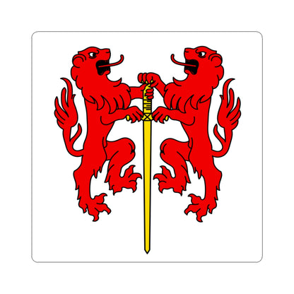 CHE Conthey District Flag (Switzerland) STICKER Vinyl Kiss-Cut Decal