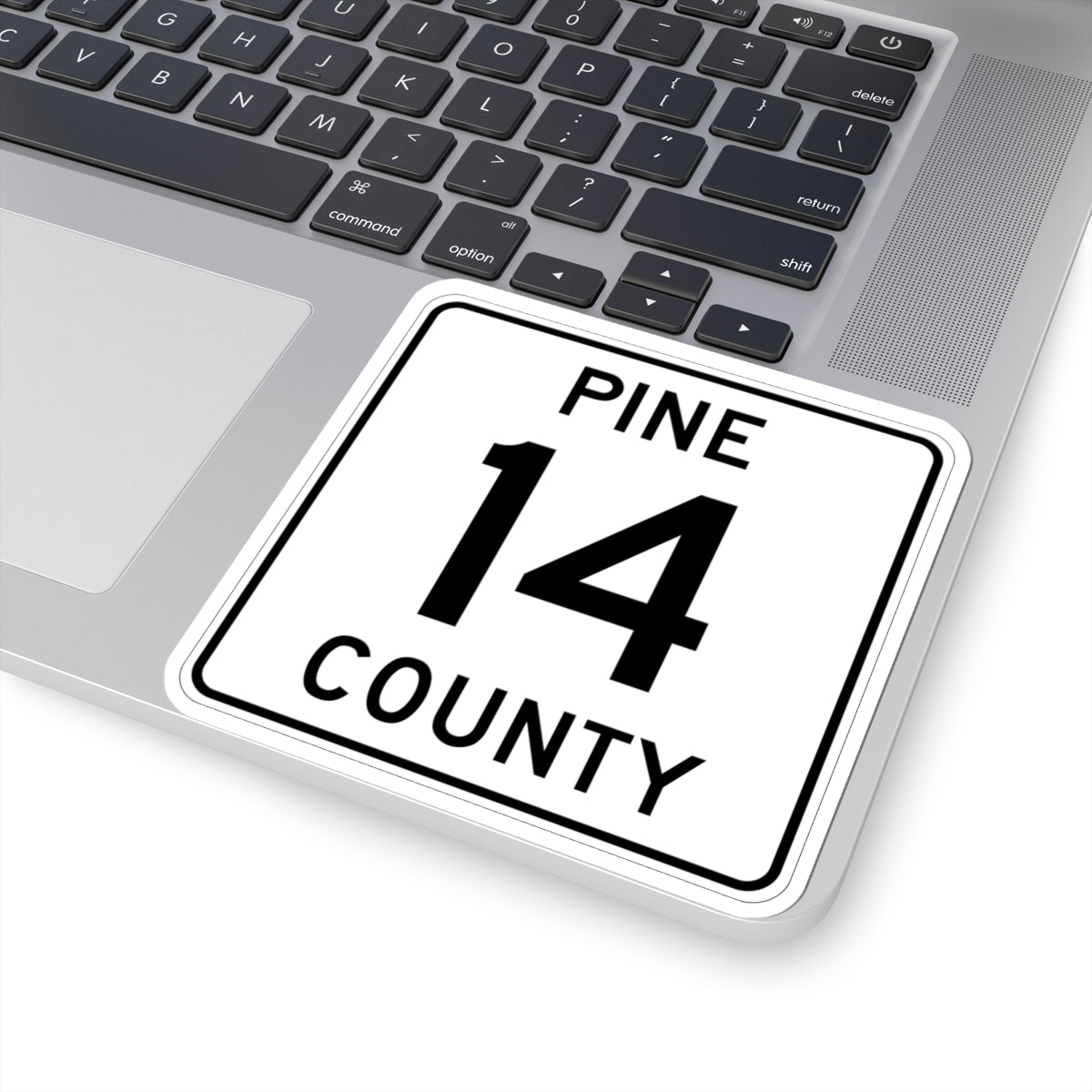 Pine County Route 14 MN (Minnesota) (Road Sign) STICKER Vinyl Kiss-Cut Decal