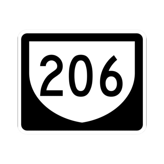 PR urban primary 206 (Puerto Rico) (Road Sign) STICKER Vinyl Kiss-Cut Decal