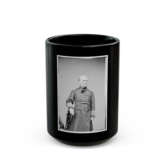 Portrait Of Rear Adm. William B. Shubrick, Officer Of The Federal Navy (U.S. Civil War) Black Coffee Mug