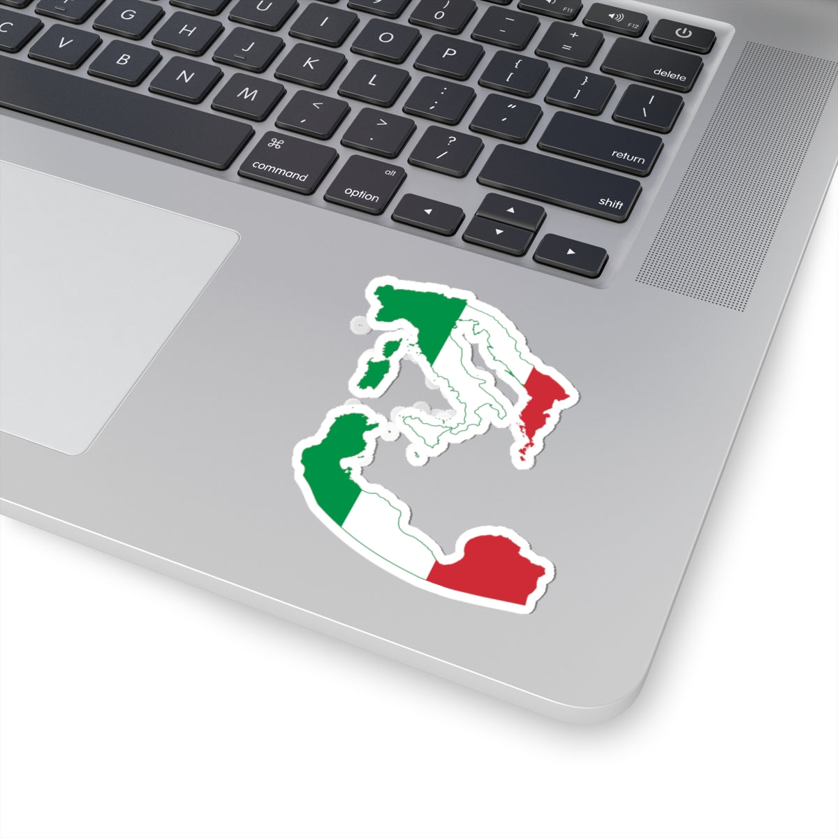 Flag map of Greater Italy (Italy) STICKER Vinyl Kiss-Cut Decal